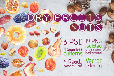 Dry Fruits and Nuts Big Set