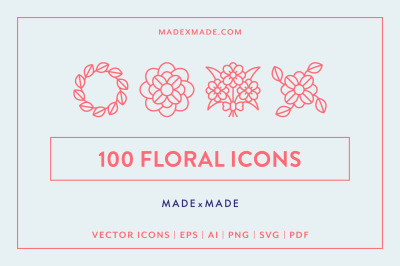 Line Icons &ndash; Floral