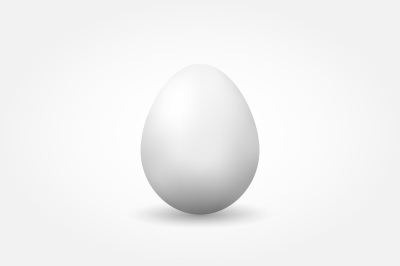 Vector realistic egg with shadow