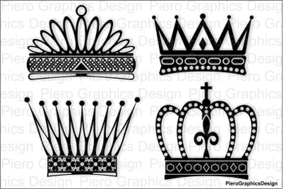Crowns SVG files for Silhouette Cameo and Cricut.