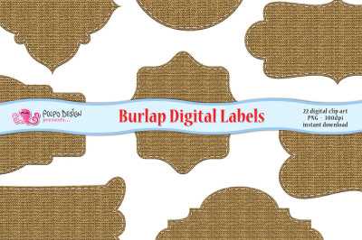 Burlap Digital Labels