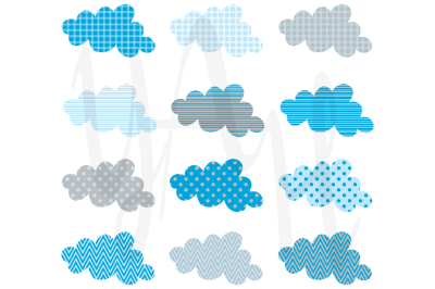 Baby Cloud Pattern Clip Art 
