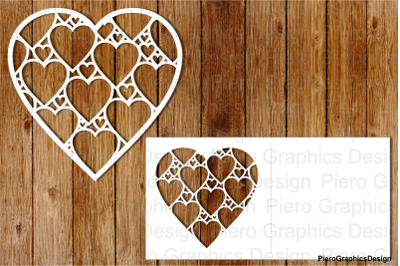 Hearts SVG files for Silhouette Cameo and Cricut