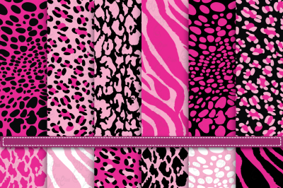 Pink Animal Skin Digital paper