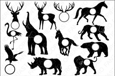 Download Download Animals for Monogram SVG files for Silhouette ...