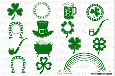 Saint Patrick&#039;s day SVG files for Silhouette Cameo and Cricut.