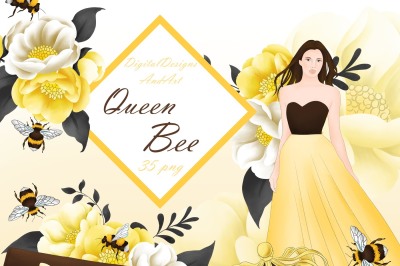 Queen bee clipart