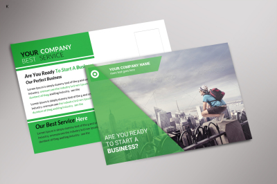 Corporate Business Post Card Template