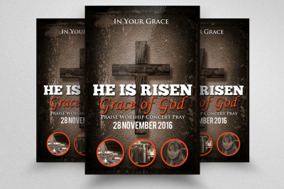 Risen Church Flyer Templates