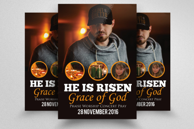 Man Of God Church Flyer Templates