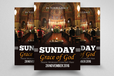 Sunday Church Prayer Flyers