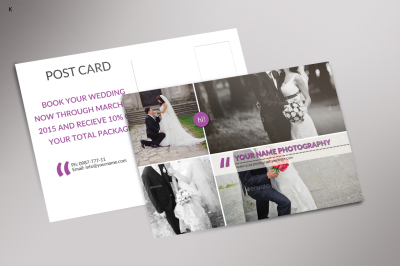 Digital Photo Post Card Template