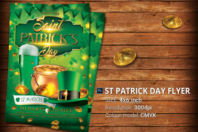 St Patrick Day Flyer Template