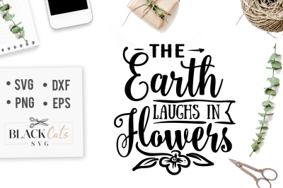 The Earth laughs in flowers SVG