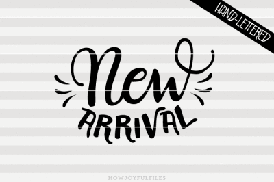 New arrival - SVG - PDF - DXF - hand drawn lettered cut file 