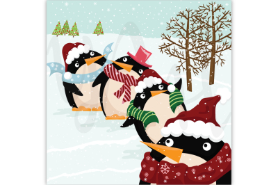 Cute Christmas Penguin