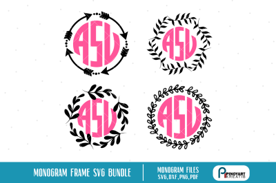 monogram frame svg,wreath svg,laurel svg,monogram svg,wreath dxf file