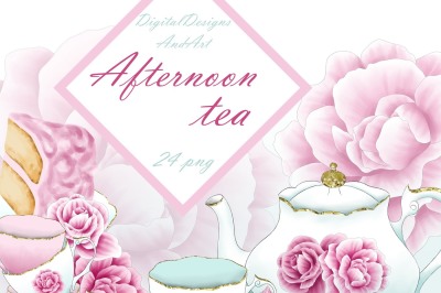 Afternoon tea clipart