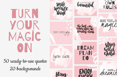 TURN YOUR MAGIC ON: quotes bundle