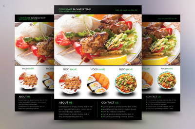 Minimal Restaurant Flyer Template