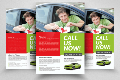 Driving Learning School Flyer Temp