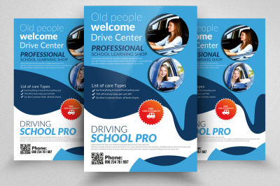 Driving Learning School Flyer Temp