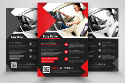 Driving School Flyers Templates