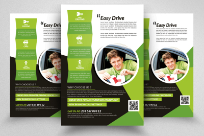 Driving School Flyers Templates