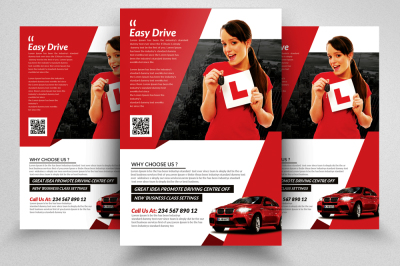 Driving School Flyers Templates