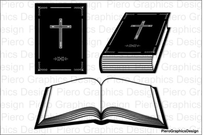 Book Bible SVG files for Silhouette Cameo and Cricut.