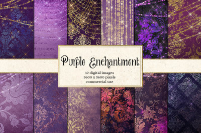 Purple Enchantment Digital Paper