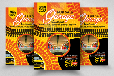 Garage Sale Print Template Poster