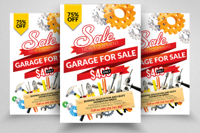 Garage Sale Template Poster Fler