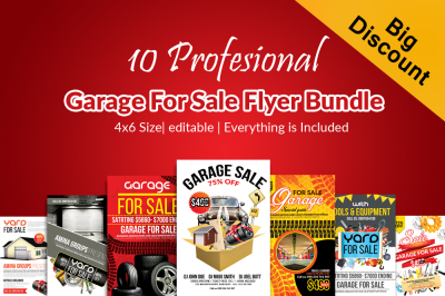 10 Garage Sale Promotion Poster Bundle