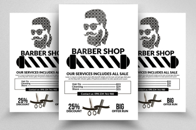 Barber Shop Psd Flyer