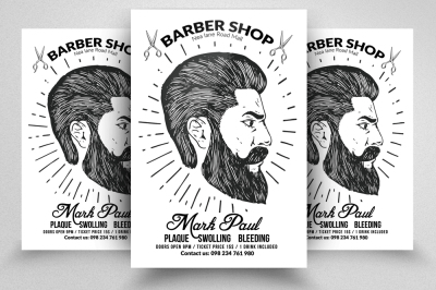 Barber Shop Psd Flyer / Poster