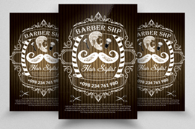 Barber Shop Flyer Templates