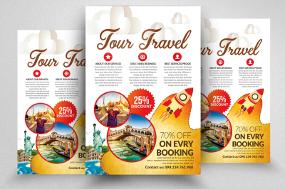 Tour & Travel Company Ad Flyers