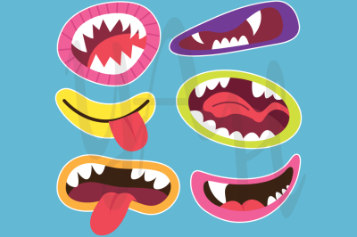 Cute Monsters Mouths