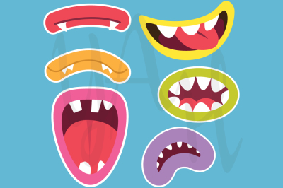 Cute Monsters Mouths 