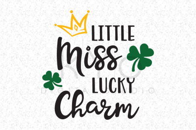 Little Miss Lucky Charm svg files St Patricks svg files