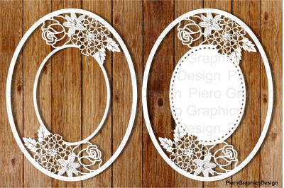 Ornamental Frame (10) SVG files for Silhouette Cameo and Cricut.