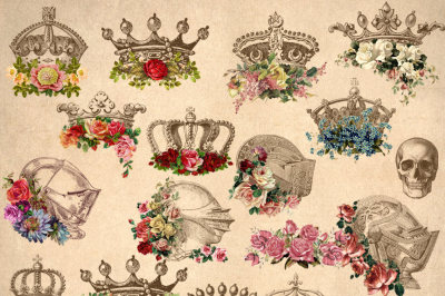 Floral Crowns Clipart