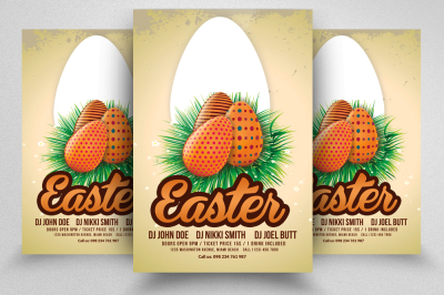 Easter Egg Hunt Flyer Print Template