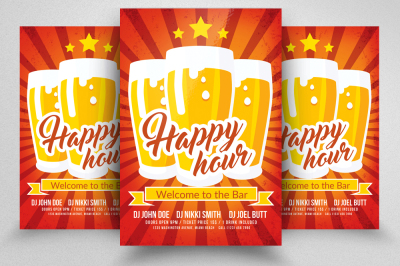 Happy Hour Psd Flyer Template