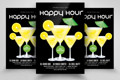 Happy Hour  Flyer Template