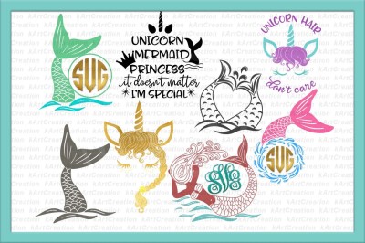 Download Download Unicorn Face Svg Mermaid Svg Princess Svg Fairy Svg Unicorn Bundle Free Svg Files For Laser Cutting