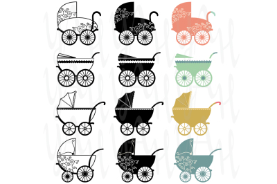 Stroller Pram Clip Art