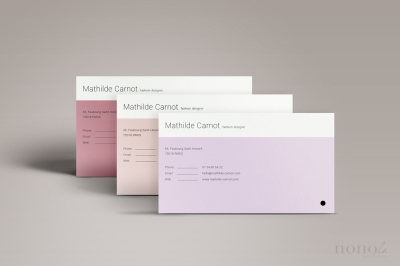 3 Pastel Business Cards • Mathilde