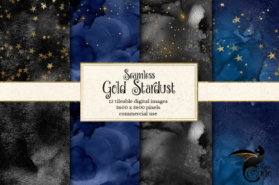 Seamless Gold Stardust